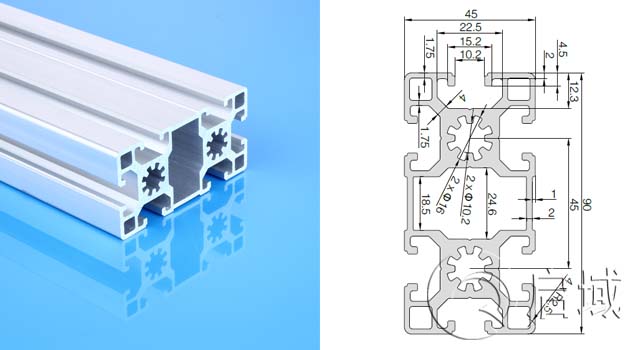歐標4590B標準型鋁型材