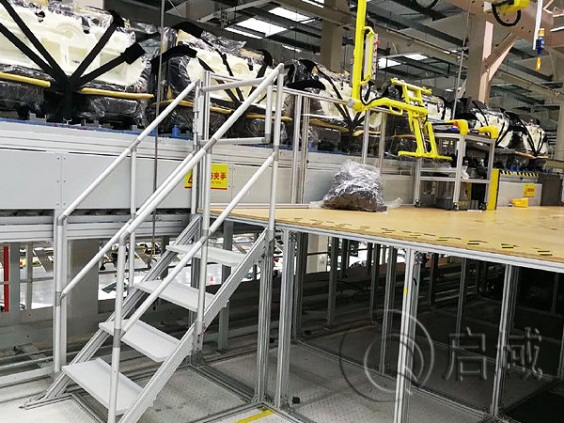 鋁型材檢修平台